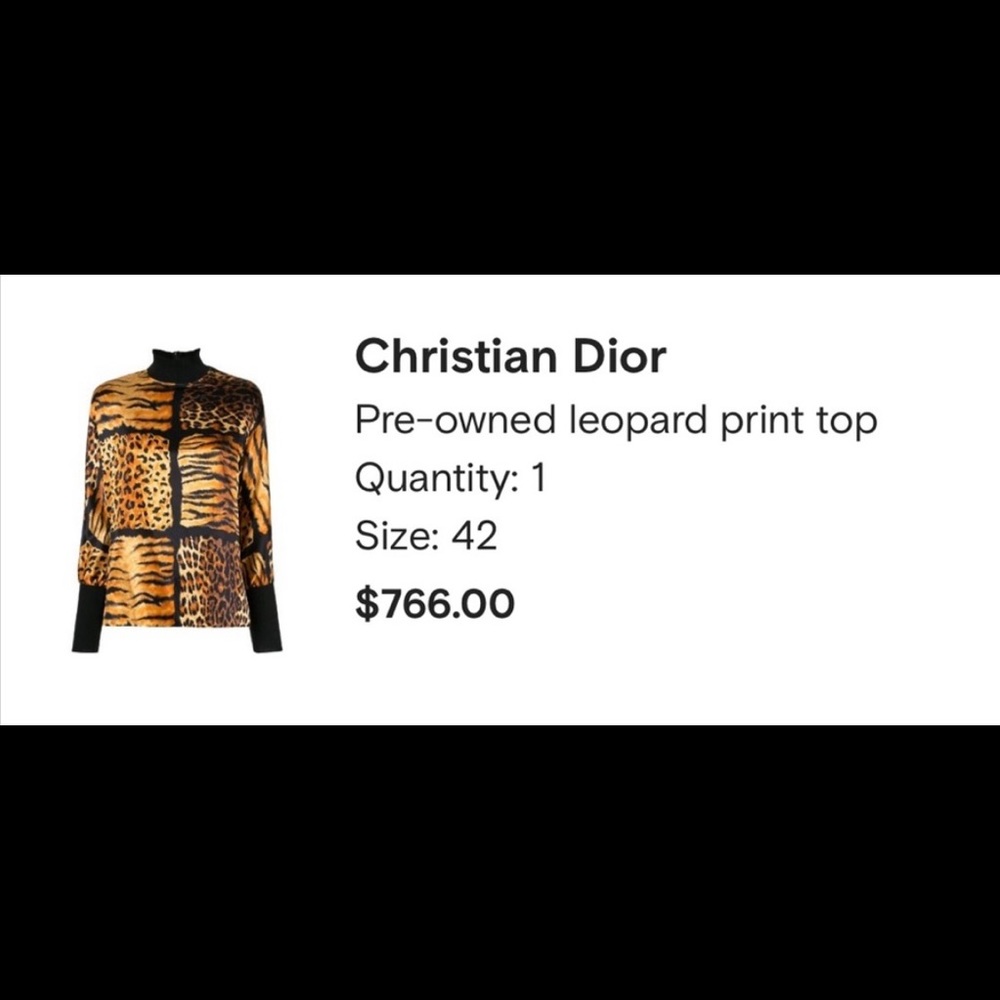 Christian dior vintage top sz 42